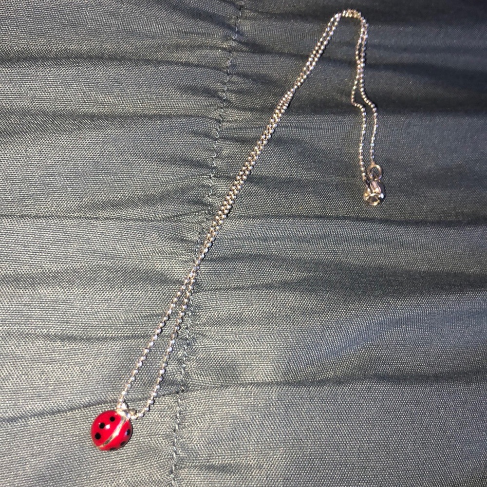 NECKLACE Ladybug red silver 925 from Italy